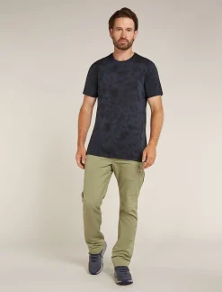 Icebreaker Men's Merino Blend 125 Cool-Lite™ Sphere Short Sleeve T-Shirt Cloud Dye Graphite/Black Discount