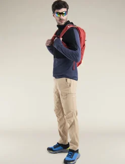 Icebreaker Men's Merino Blend 200 Realfleece™ Descender Long Sleeve Zip Hoodie Black/Graphite New