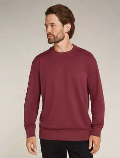 Icebreaker Men's Merino Blend 200 Shifter Long Sleeve Sweatshirt Port Cheap