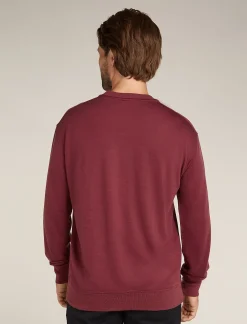 Icebreaker Men's Merino Blend 200 Shifter Long Sleeve Sweatshirt Port Cheap