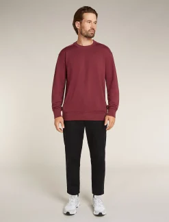 Icebreaker Men's Merino Blend 200 Shifter Long Sleeve Sweatshirt Port Cheap