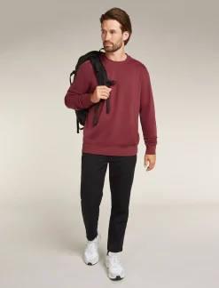 Icebreaker Men's Merino Blend 200 Shifter Long Sleeve Sweatshirt Port Cheap