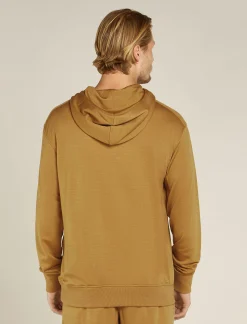 Icebreaker Men's Merino Blend 200 Shifter Long Sleeve Hoodie Russet New