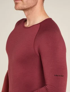 Icebreaker Men's Merino Blend 260 ZoneKnit™ Seamless  Long Sleeve Crewe Thermal Top Port Best Sale