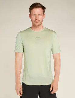 Icebreaker Men's Merino Blend 125 ZoneKnit™ Energy Wind Short Sleeve T-Shirt Ashen Sale