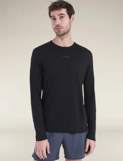 Icebreaker Men's Merino Blend 125 ZoneKnit™ Energy Wind Long Sleeve T-Shirt Black Store