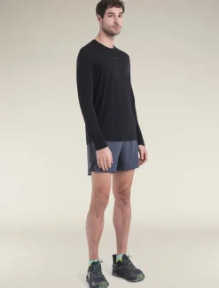 Icebreaker Men's Merino Blend 125 ZoneKnit™ Energy Wind Long Sleeve T-Shirt Black Store