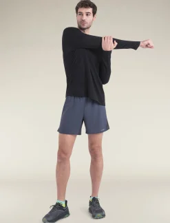 Icebreaker Men's Merino Blend 125 ZoneKnit™ Energy Wind Long Sleeve T-Shirt Black Store