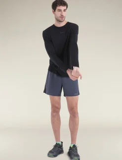 Icebreaker Men's Merino Blend 125 ZoneKnit™ Energy Wind Long Sleeve T-Shirt Black Store