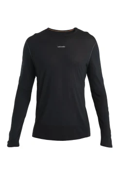 Icebreaker Men's Merino Blend 125 ZoneKnit™ Energy Wind Long Sleeve T-Shirt Black Store