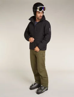 Icebreaker Men's Merino Blend 260 ZoneKnit™ Seamless  Long Sleeve Crewe Thermal Top Graphite Flash Sale