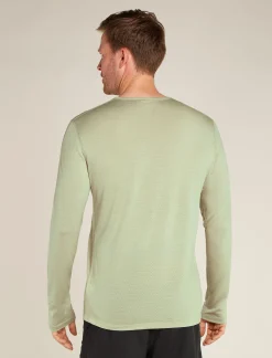 Icebreaker Men's Merino Blend 125 ZoneKnit™ Energy Wind Long Sleeve T-Shirt Ashen Shop