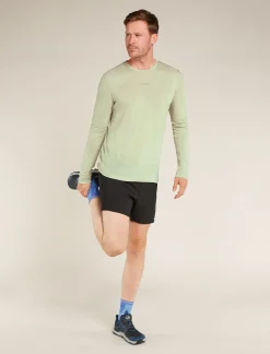 Icebreaker Men's Merino Blend 125 ZoneKnit™ Energy Wind Long Sleeve T-Shirt Ashen Shop