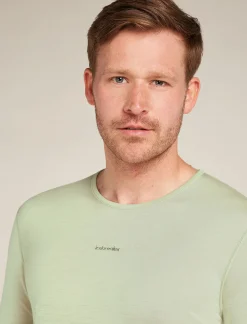 Icebreaker Men's Merino Blend 125 ZoneKnit™ Energy Wind Long Sleeve T-Shirt Ashen Shop