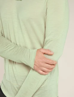 Icebreaker Men's Merino Blend 125 ZoneKnit™ Energy Wind Long Sleeve T-Shirt Ashen Shop