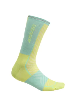 Icebreaker Men's Merino Blend Run+ Ultralight Crew Socks Hyper/Aura Cheap