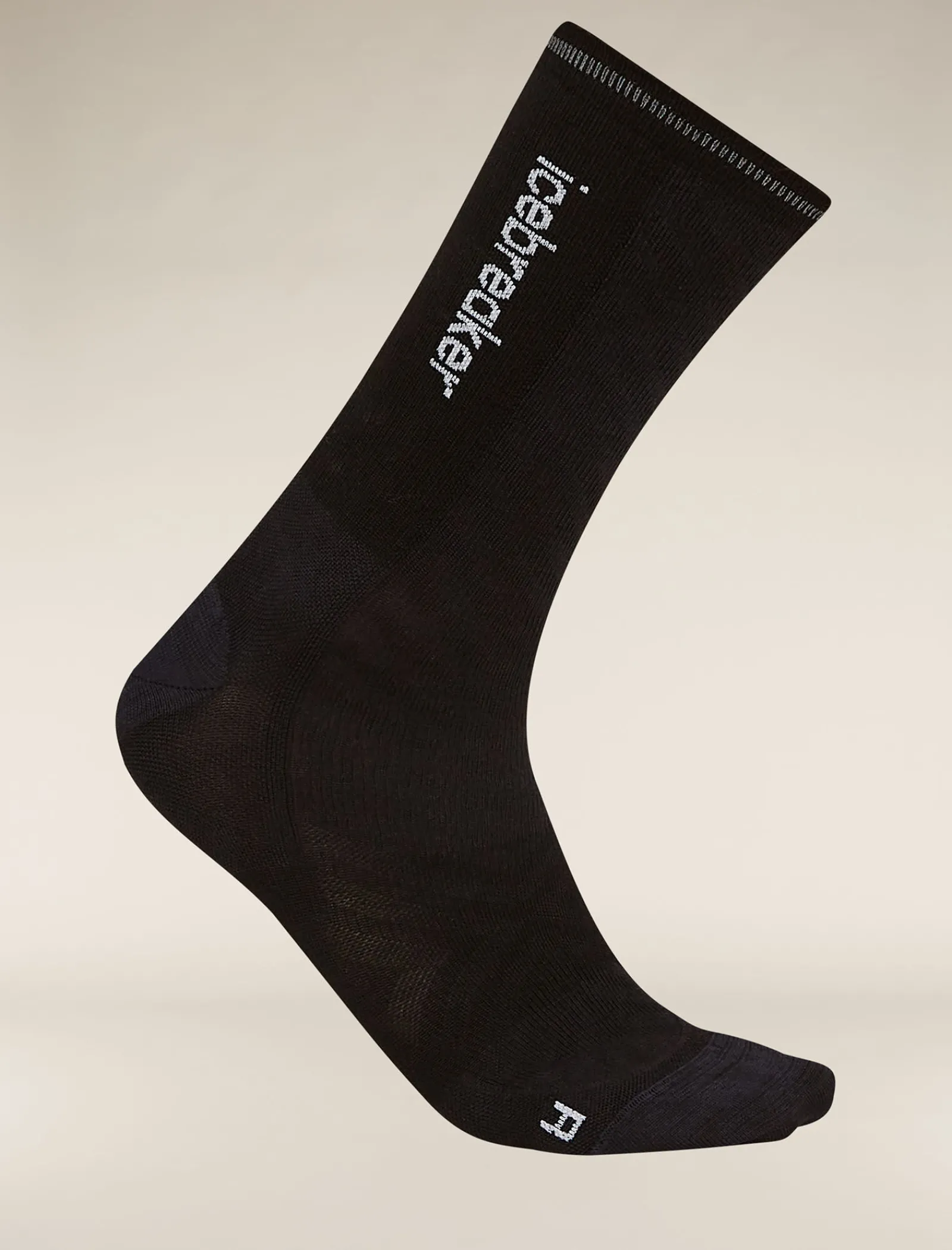 Icebreaker Men's Merino Blend Run+ Ultralight Crew Socks Cloud Dye Graphite/Black Shop