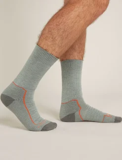 Icebreaker Men's Merino Hike+ Heavy Crew Socks Moss/Blaze Online