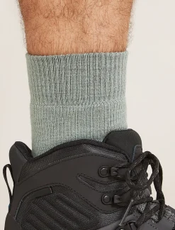 Icebreaker Men's Merino Hike+ Heavy Crew Socks Moss/Blaze Online