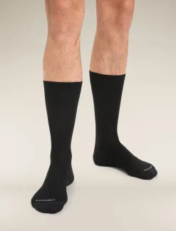 Icebreaker Men's Merino Lifestyle Fine Gauge Crew Socks Black Shop