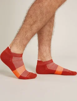 Icebreaker Men's Merino Multisport Light Micro Socks Molten/Snow Clearance