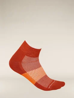 Icebreaker Men's Merino Multisport Light Mini Socks Molten/Snow Fashion