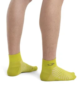 Icebreaker Men's Merino Run+ Ultralight Mini Socks BioLime/Loden Cheap