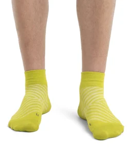 Icebreaker Men's Merino Run+ Ultralight Mini Socks BioLime/Loden Cheap