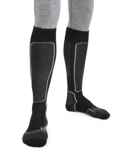 Icebreaker Men's Merino Ski+ Light Over the Calf Socks Black Outlet