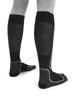 Icebreaker Men's Merino Ski+ Light Over the Calf Socks Black Outlet