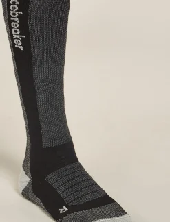 Icebreaker Men's Merino Ski+ Medium Over The Calf Socks Black/Ether Shop