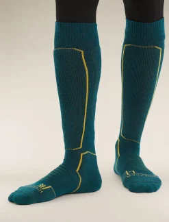Icebreaker Men's Merino Ski+ Medium Over the Calf Socks GreenGlory/Loden Cheap