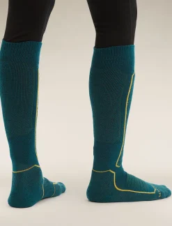 Icebreaker Men's Merino Ski+ Medium Over the Calf Socks GreenGlory/Loden Cheap