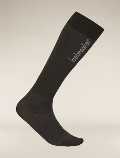 Icebreaker Men's Merino Snow Liner Over The Calf Socks Black/Ether Shop
