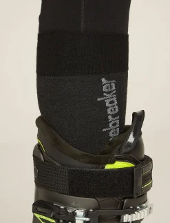 Icebreaker Men's Merino Snow Liner Over The Calf Socks Black/Ether Shop