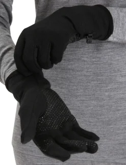 Icebreaker Unisex Merino 260 Quantum Gloves Black Fashion