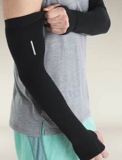 Icebreaker Unisex Merino 200 ZoneKnit™ Arm Sleeves Black Sale