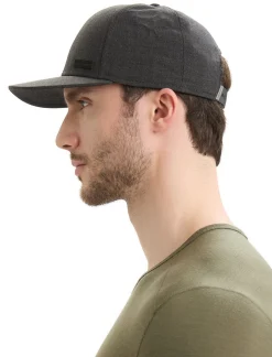 Icebreaker Unisex Merino Blend Patch Hat JetHeather Best