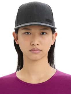 Icebreaker Unisex Merino Blend Patch Hat JetHeather Best