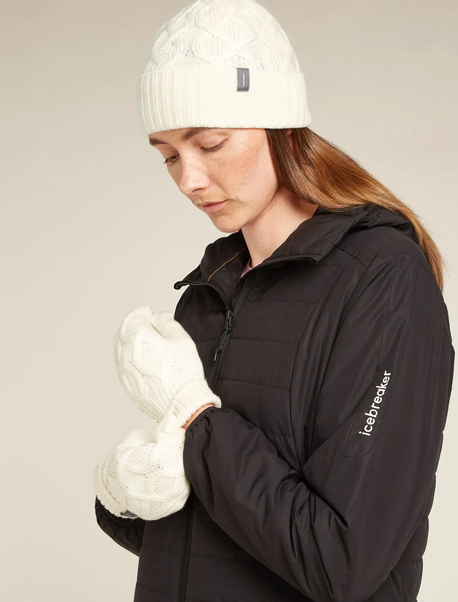 Unisex Merino Cable Knit Beanie-Icebreaker Discount