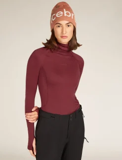 Icebreaker Unisex Merino Beanie CedarWood/EcruHthr Hot