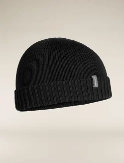 Icebreaker Unisex Vela Cuff Beanie Black Fashion