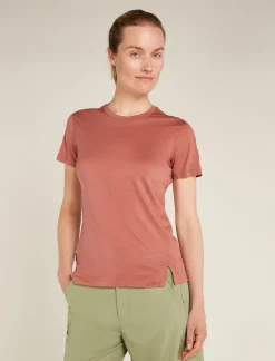 Icebreaker Women's 150 MerinoFine™ Ace Short Sleeve T-Shirt CedarWood Fashion