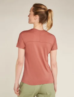 Icebreaker Women's 150 MerinoFine™ Ace Short Sleeve T-Shirt CedarWood Fashion