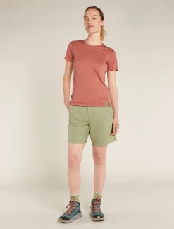 Icebreaker Women's 150 MerinoFine™ Ace Short Sleeve T-Shirt CedarWood Fashion