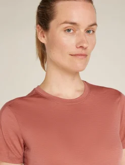 Icebreaker Women's 150 MerinoFine™ Ace Short Sleeve T-Shirt CedarWood Fashion