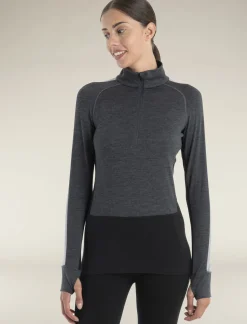 Women's 260 ZoneKnit™ Long Sleeve Half Zip Thermal Top-Icebreaker Sale