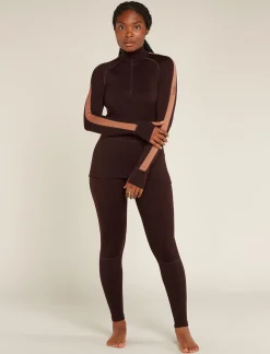 Women's 260 ZoneKnit™ Long Sleeve Half Zip Thermal Top-Icebreaker Clearance