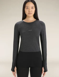Women's 125 ZoneKnit™ Long Sleeve Crewe Thermal Top-Icebreaker Hot