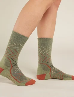 Women's Hike+ Medium Crew Sunrise-Icebreaker New